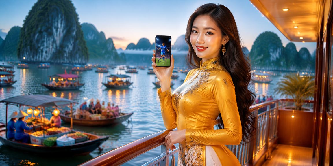 Khung cảnh vịnh Hạ Long hòa quyện cùng hoạt động cá cược thể thao năng động
