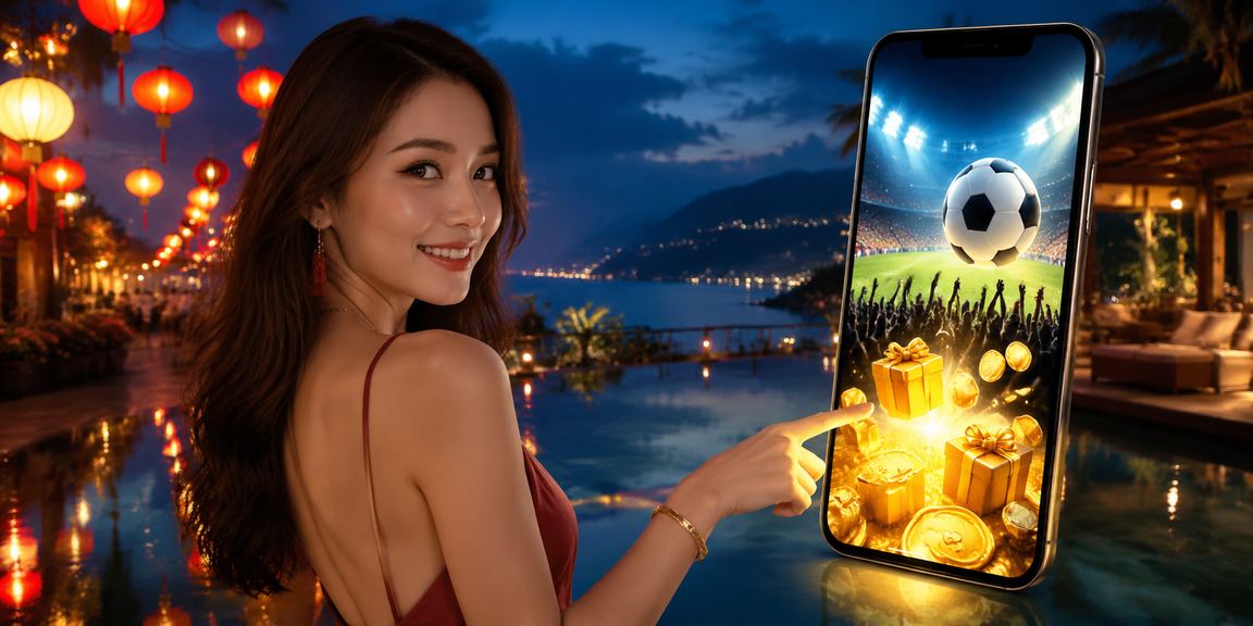 Sảnh casino trực tuyến hiện đại với đèn sáng và bàn chơi cầu tiến